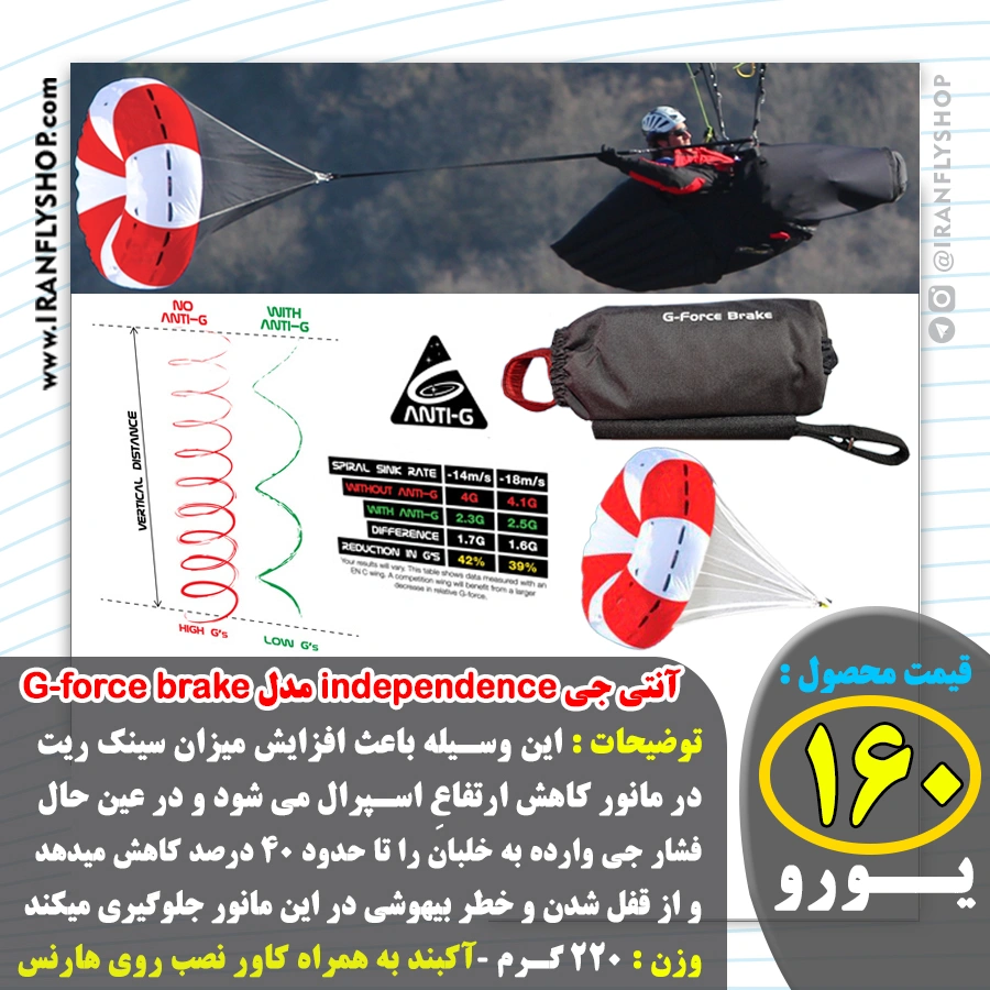 آنتی جی independence مدل G-force brake